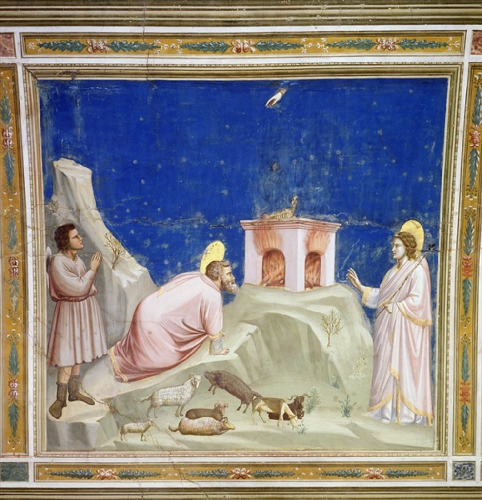 Detail of Joachim's Sacrifice, c.1305 by Giotto