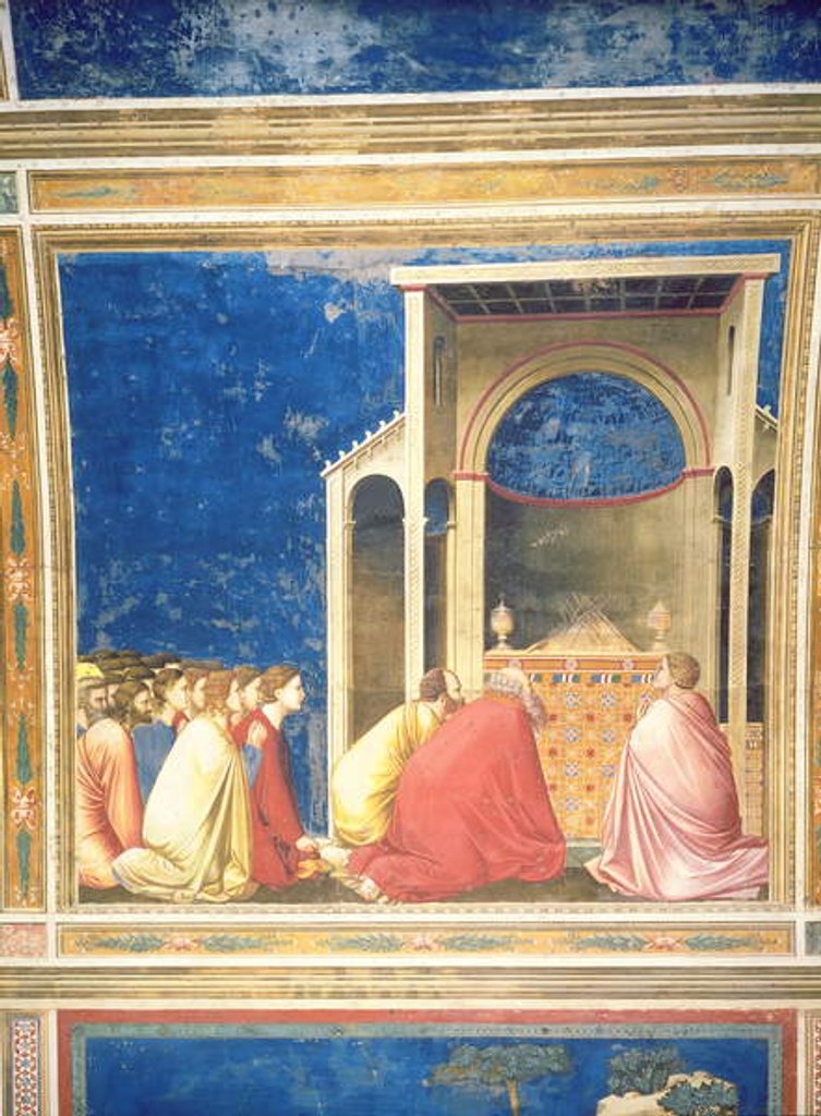 Detail of The Virgin's Suitors Praying before the Rods in the Temple, c.1305 by Giotto