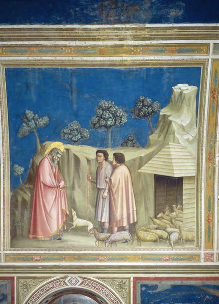 Detail of Joachim among the Shepherds, c.1305 by Giotto