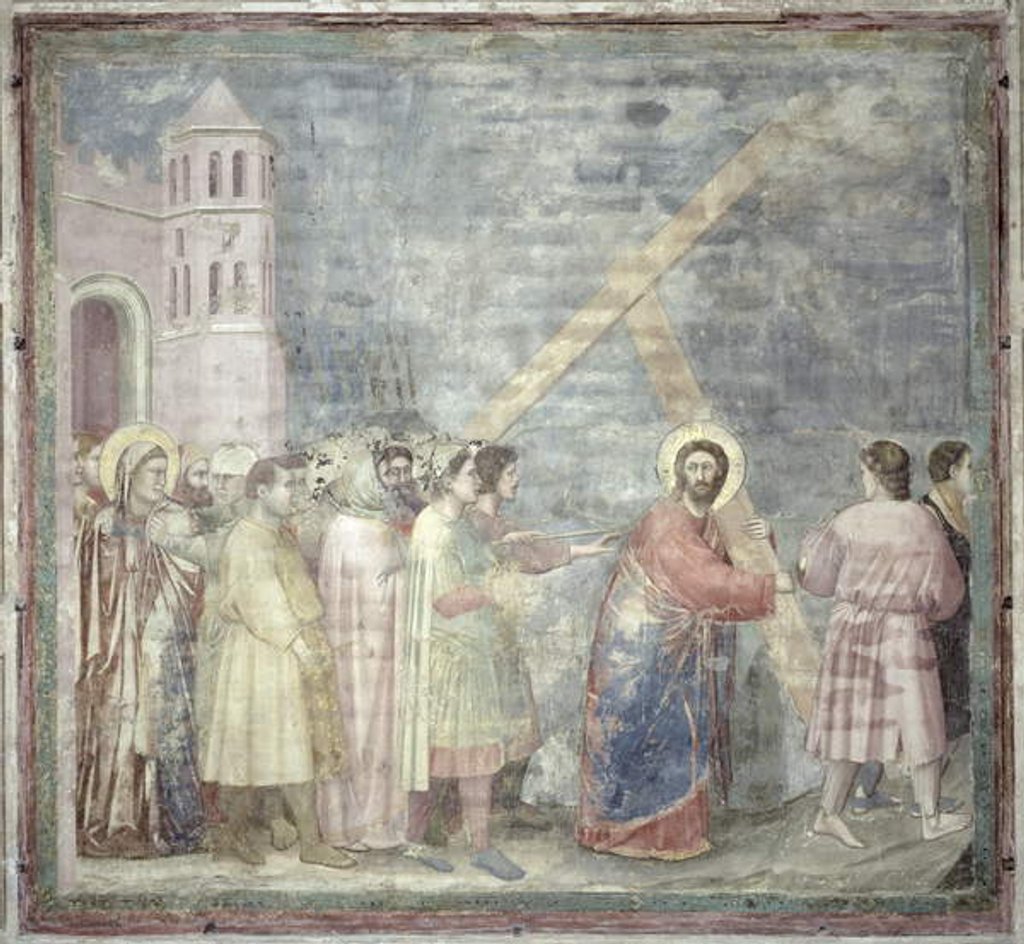 Detail of The Road to Calvary, c.1305 by Giotto
