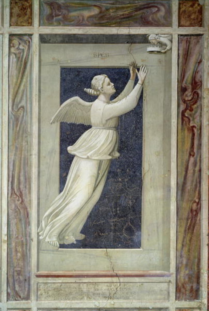 Detail of Hope, c.1305 by Giotto