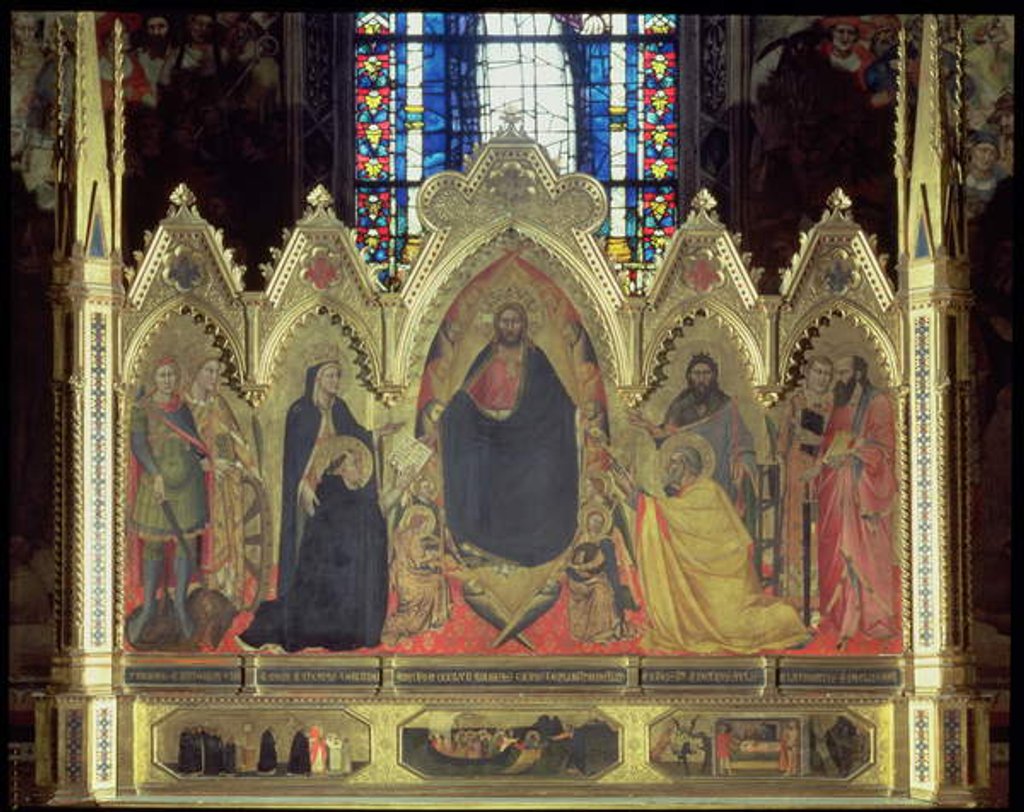 Detail of The Strozzi Altarpiece, 1357 by Andrea di Cione Orcagna