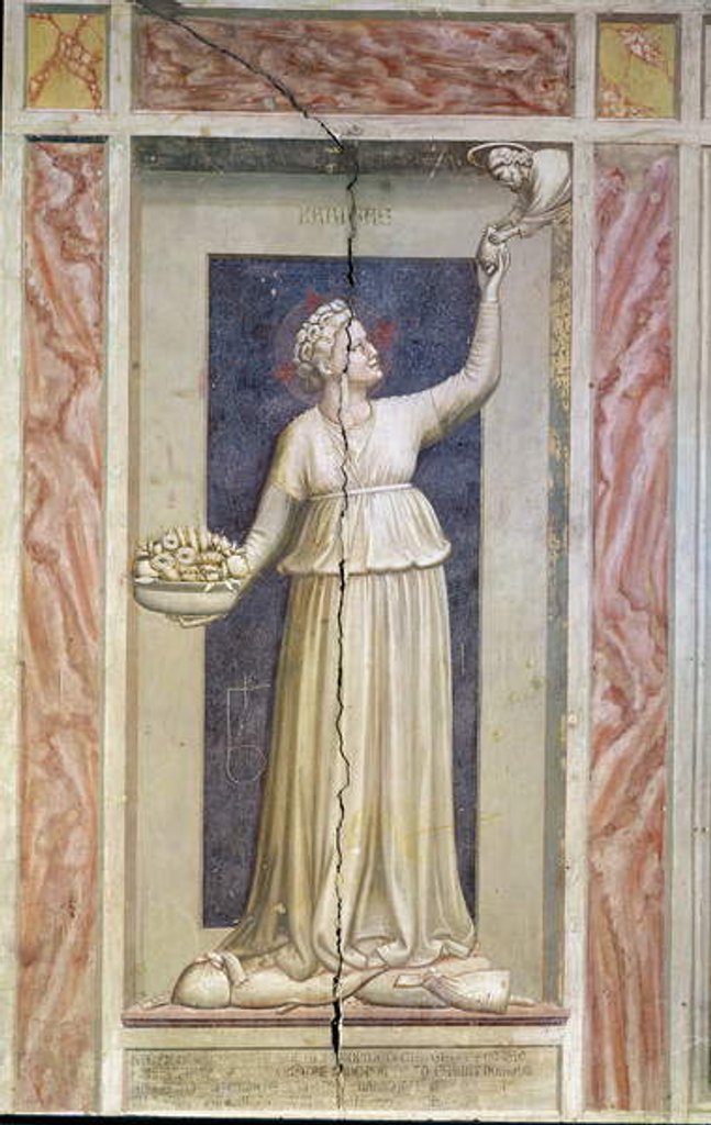 Detail of Charity, c.1305 by Giotto