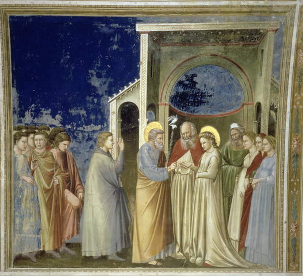 Detail of The Marriage of the Virgin, c.1305 by Giotto (c.1266-1337)