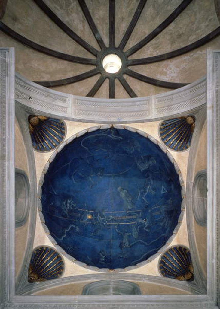 Detail of The Path of the Sun through the stars on the night of the 4th July 1442 by Giuliano d'Arrighi Pesello