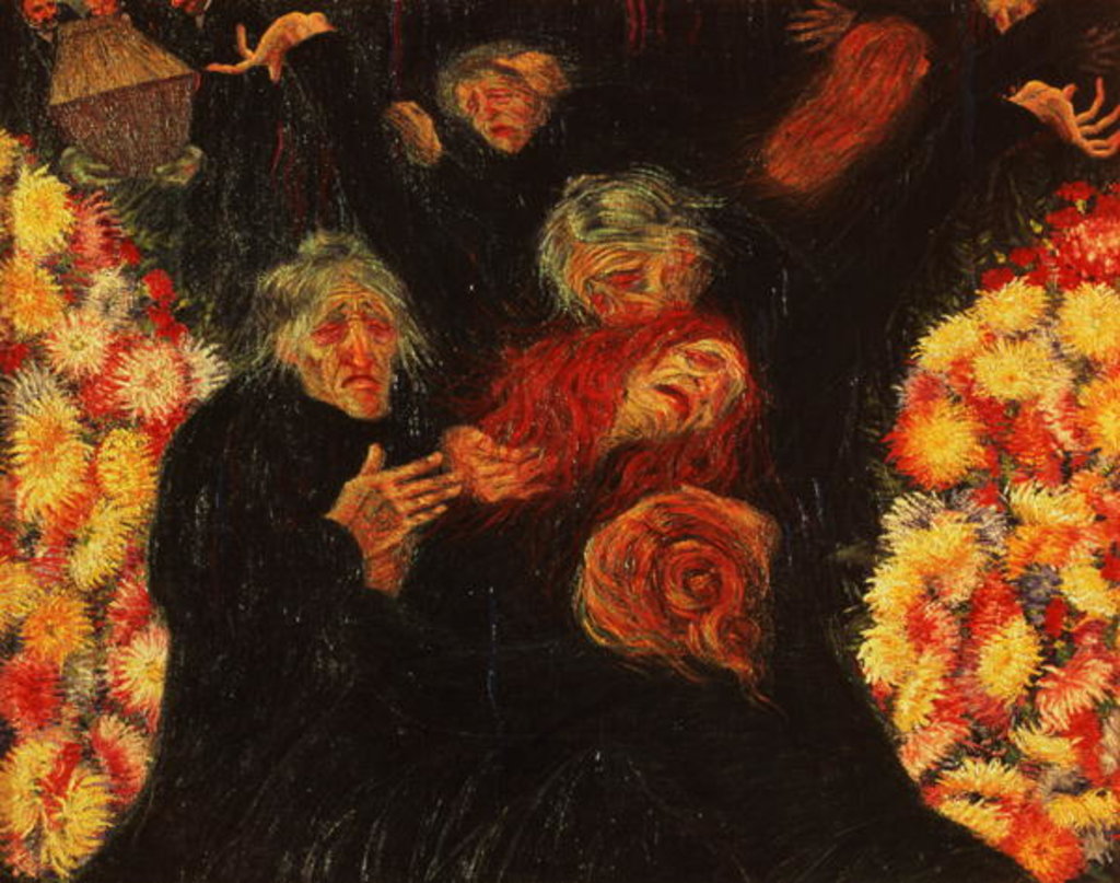Detail of Mourning, 1910 by Umberto Boccioni