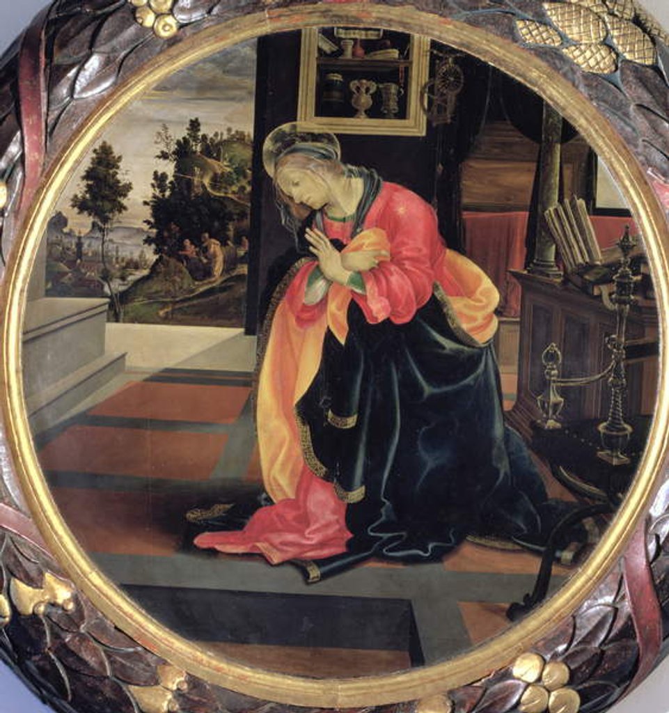 Detail of Virgin Annunciate, 1483 by Filippino Lippi