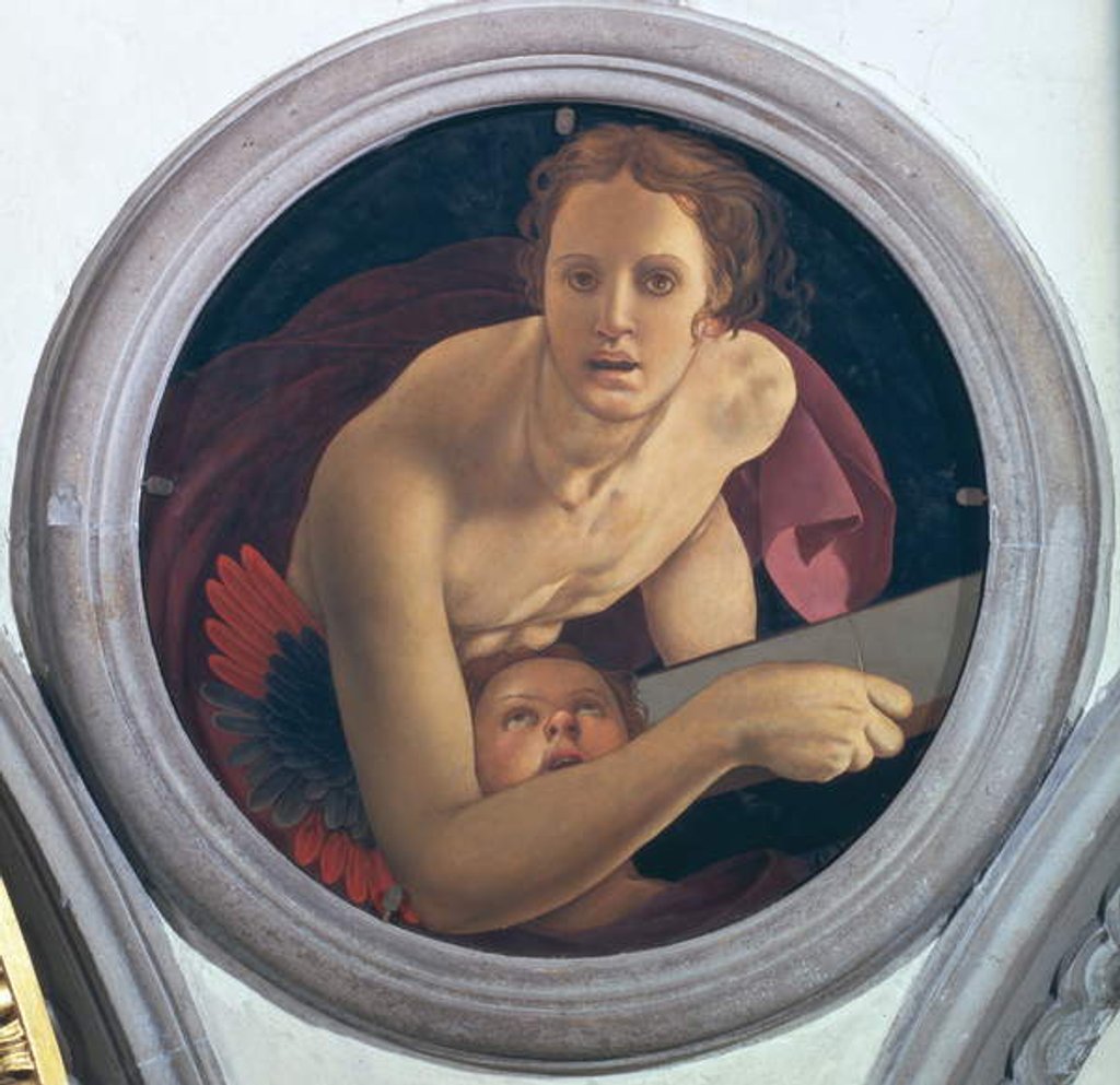 Detail of St. Matthew, tondo from the cupola of the Evangelists, 1528 by Jacopo Pontormo