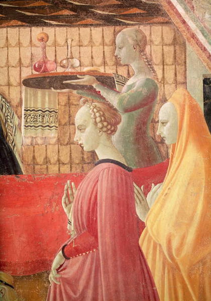 Detail of Birth of the Virgin by Paolo Uccello