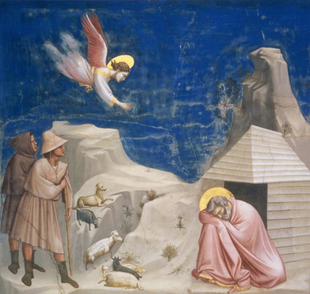 Detail of The Dream of Joachim, c.1305 by Giotto