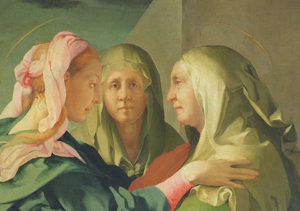 Detail of The Visitation, 1528-30 by Jacopo Pontormo