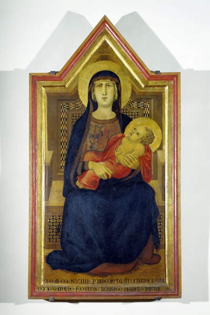 Detail of Madonna and Child by Ambrogio Lorenzetti