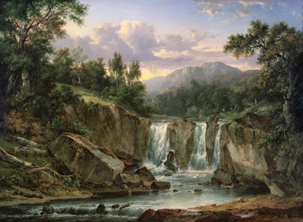 Detail of The Falls of Tummel, 1820 by Patrick Nasmyth