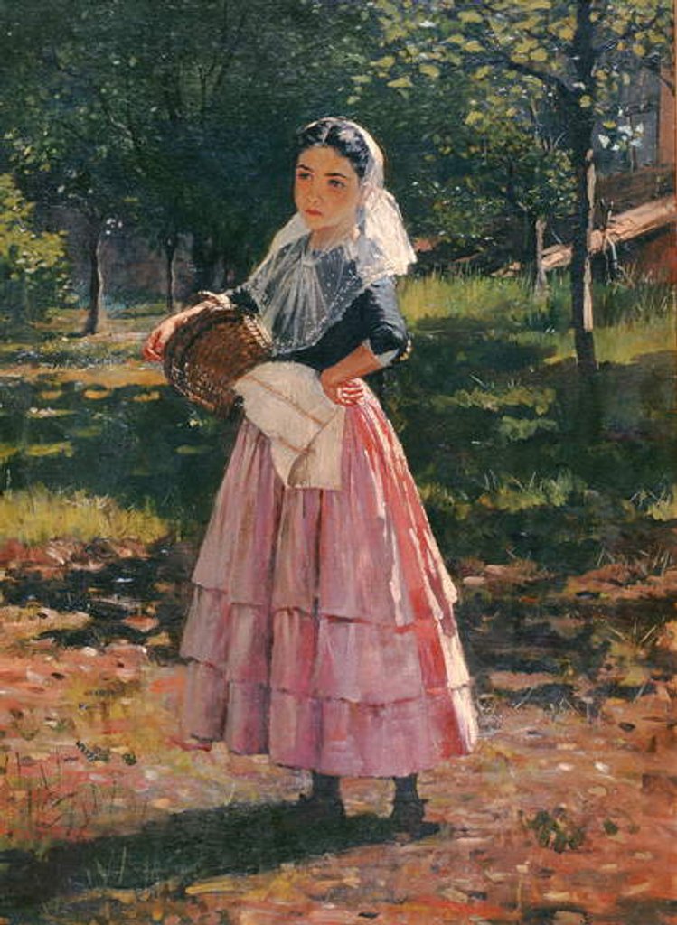 Detail of The Spanish Girl, 1875 by William Ewart Lockhart