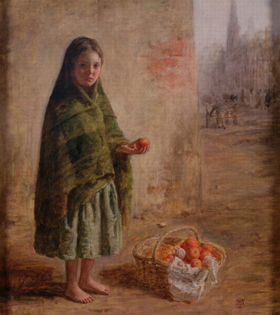 Detail of An Orange Seller, c.1865 by William McTaggart