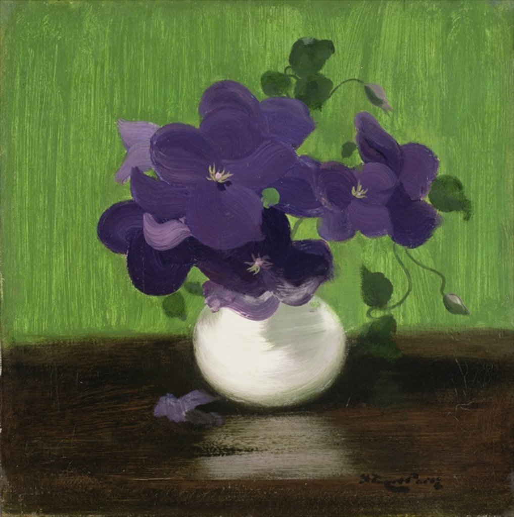 Detail of Violets, c.1900 by James Stuart Park