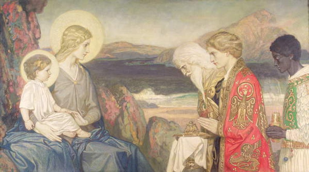 Detail of The Three Magi, 1915 by John Duncan