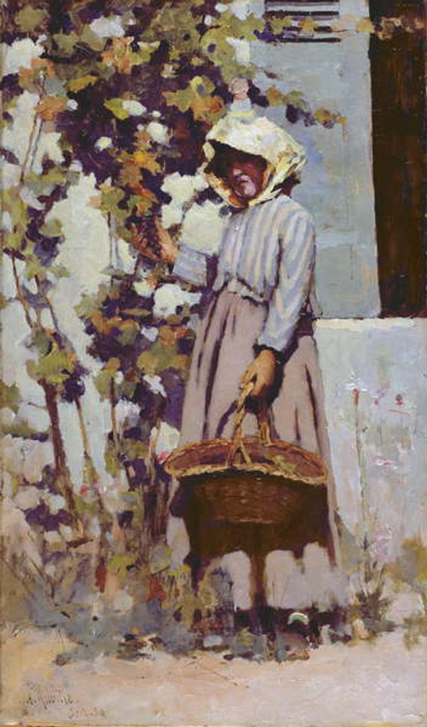 Detail of La Paysanne a Grez by Arthur Melville