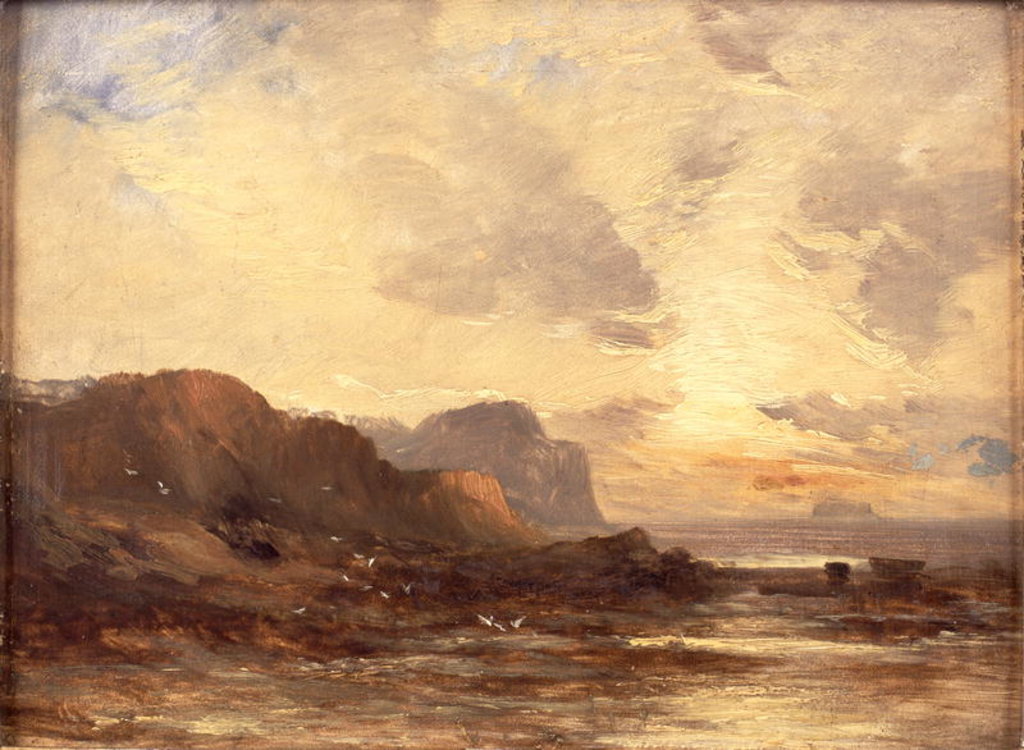 Detail of The Berwickshire Coast by John Milne Donald