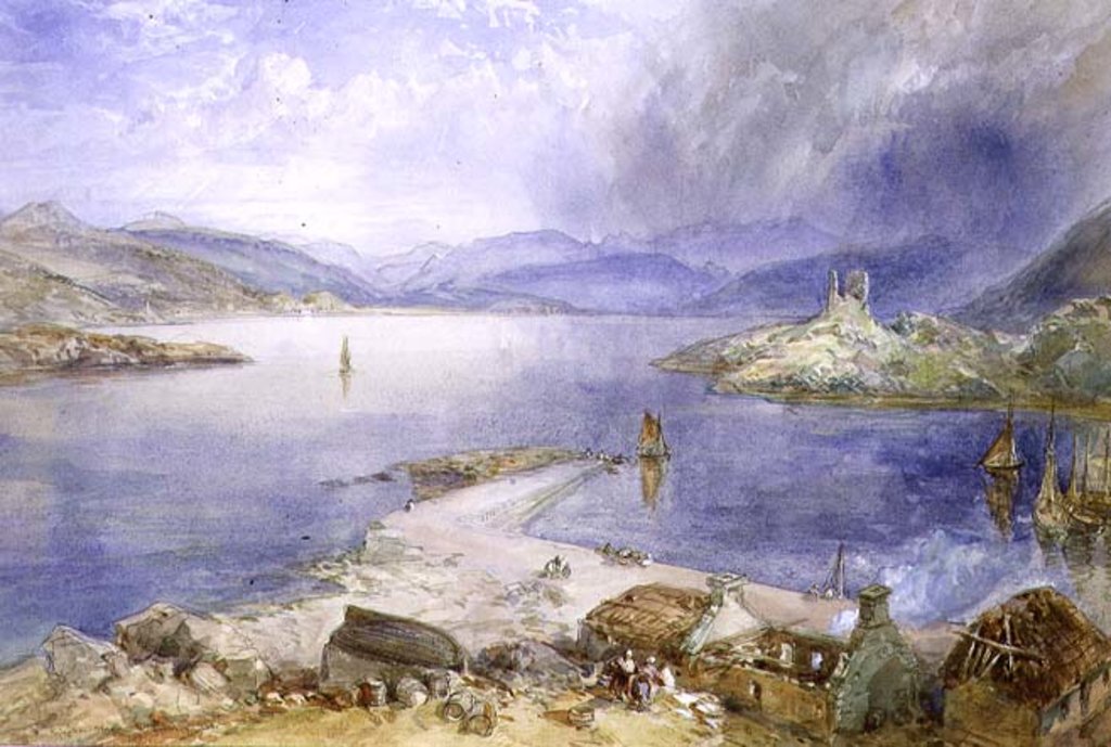 Detail of Kyleakin, Skye, 1866 by William 'Crimea' Simpson