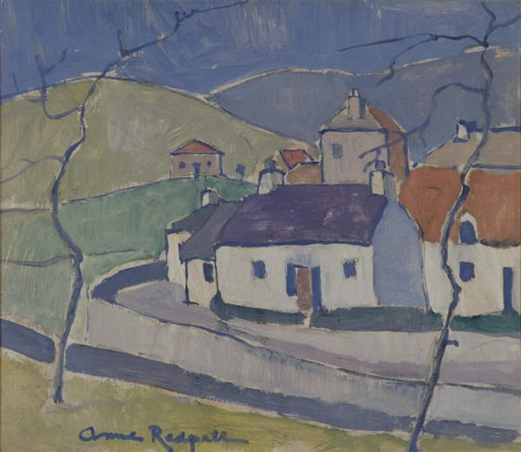Detail of Farm at Ruberslaw, 1940 by Anne Redpath