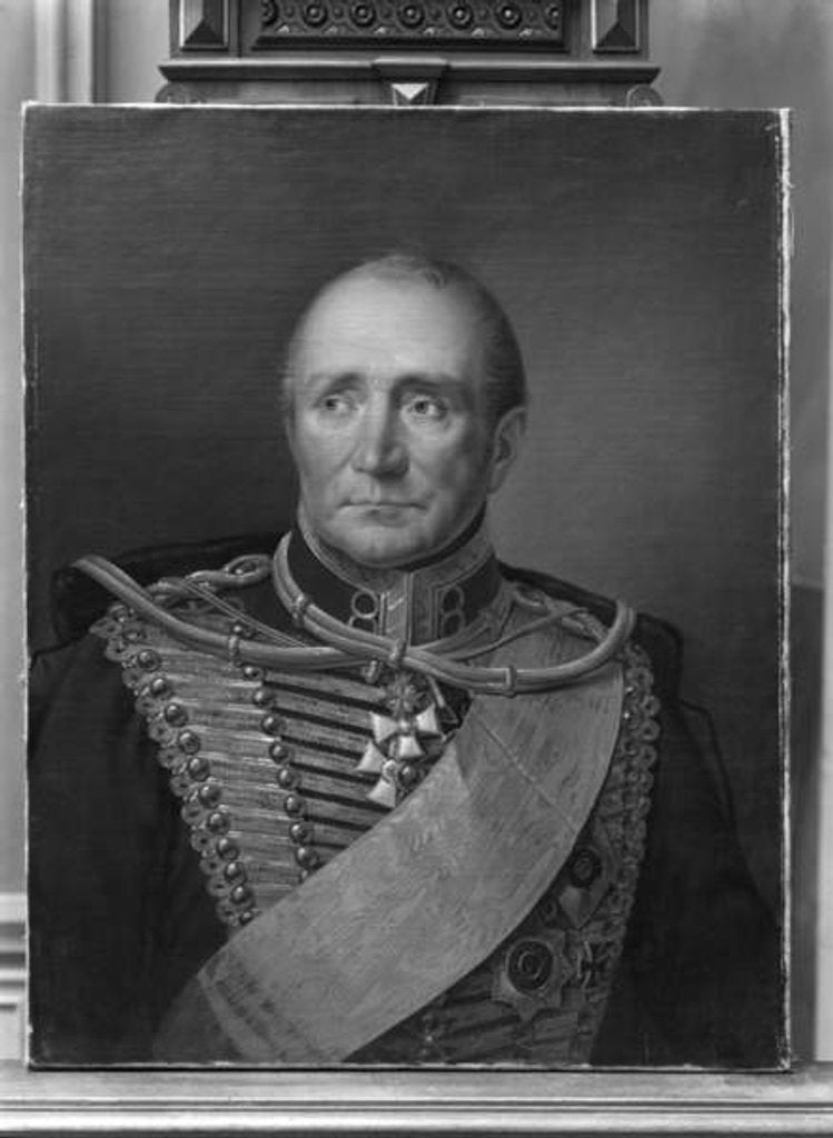 Detail of Portrait of General von Zieten by Franz Kruger