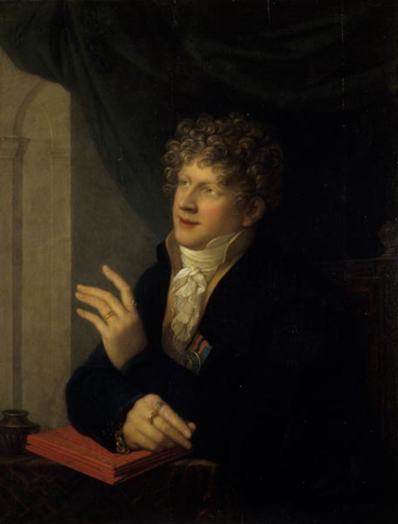 Detail of August, Duke of Saxony, 1813 by Giuseppe or Josef Grassi