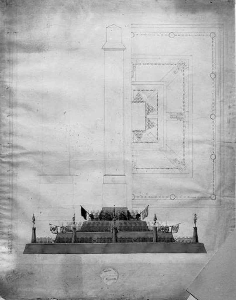 Detail of Design for a War Memorial by Caspar David Friedrich