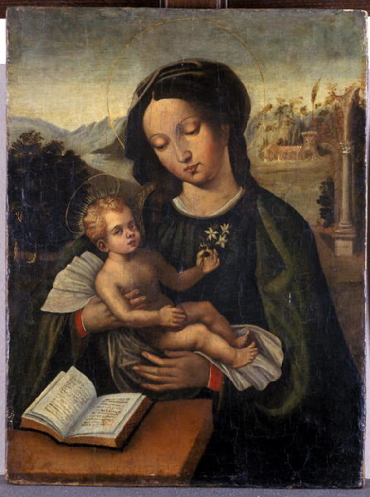Detail of Madonna and Child by Italian School