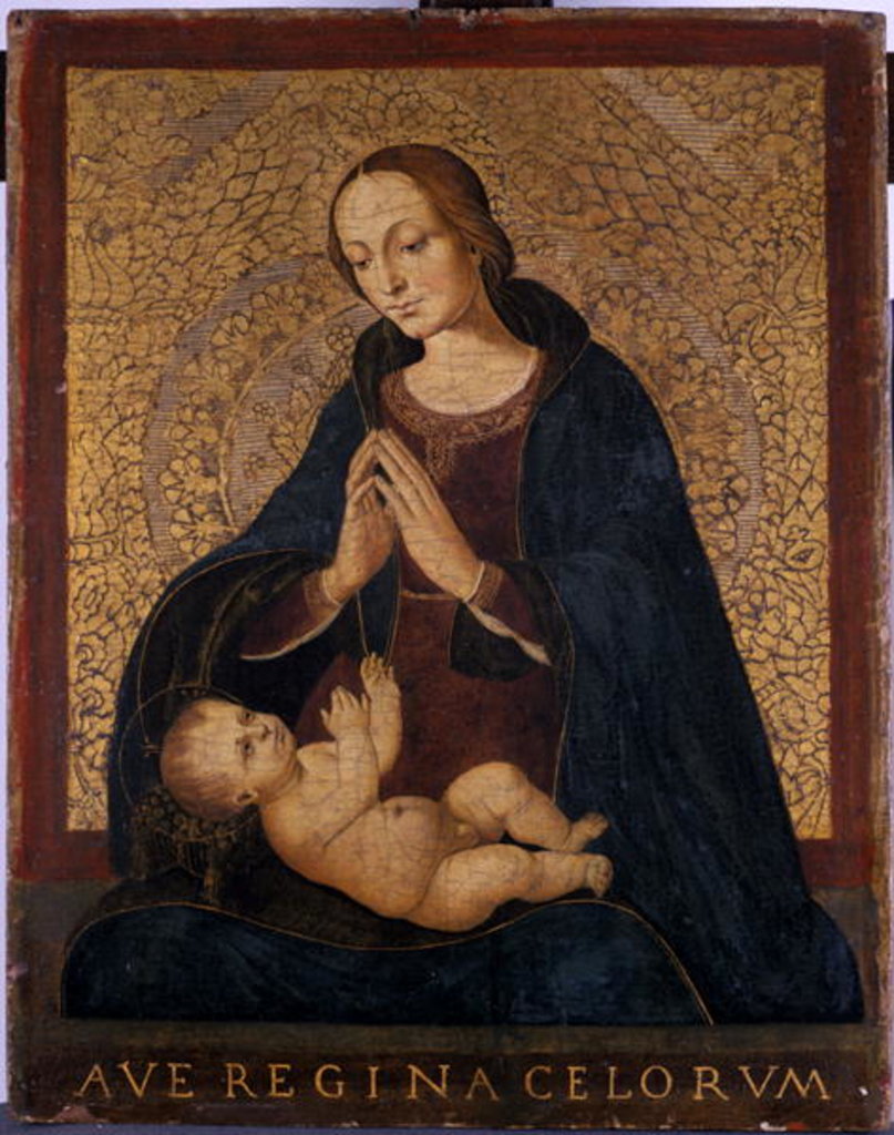 Detail of Madonna and Child Praying, c.1500 by Italian School