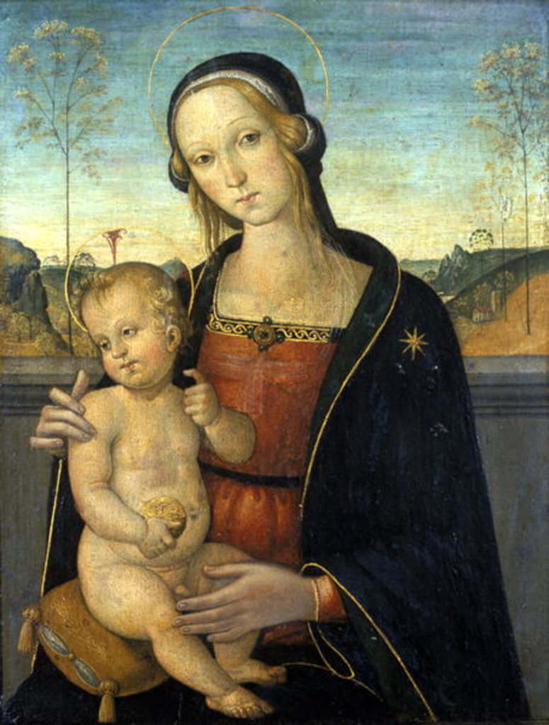 Detail of Madonna and Child, c.1500 by Tiberio d'Assisi