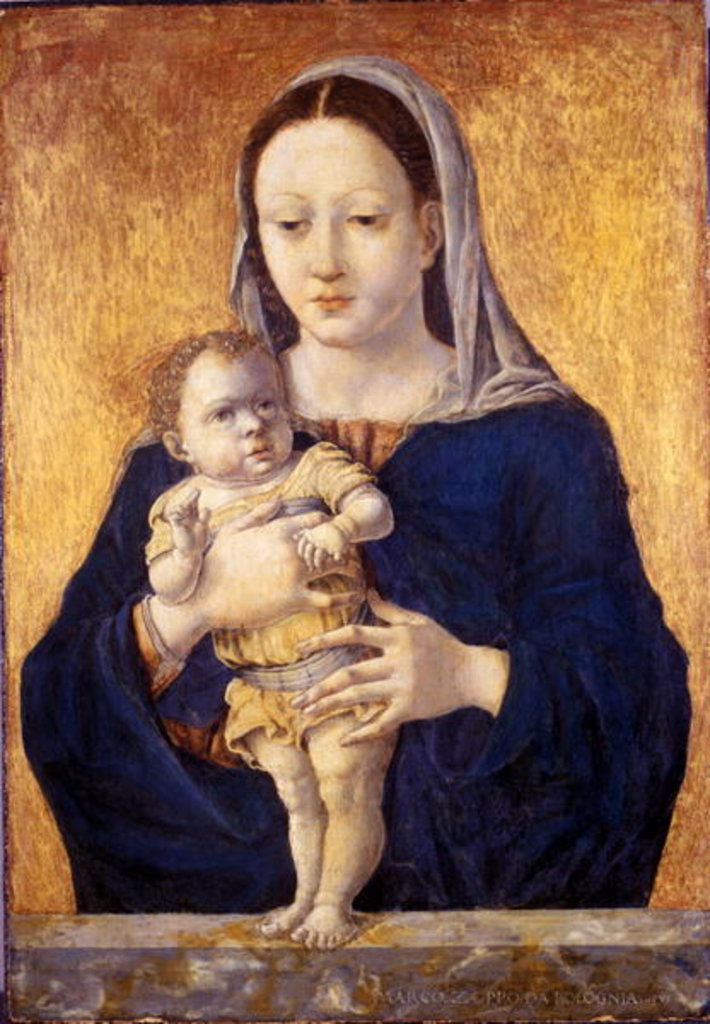 Detail of Madonna and Child, c.1465 by Marco Zoppo