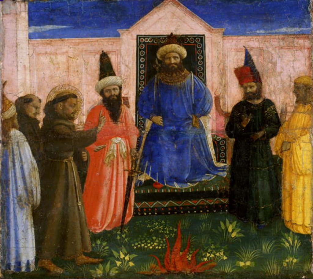 Detail of The Trial by Fire of St. Francis before the Sultan, c.1435-40 by Fra Angelico