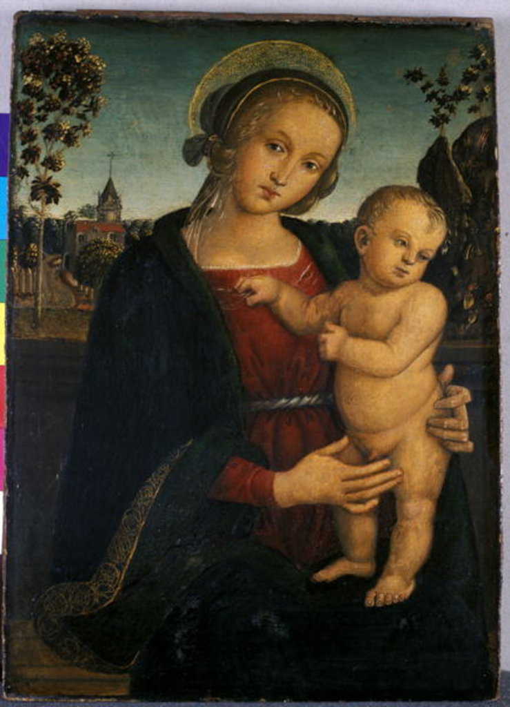 Detail of Madonna and Child, 1500 by Umbrian School