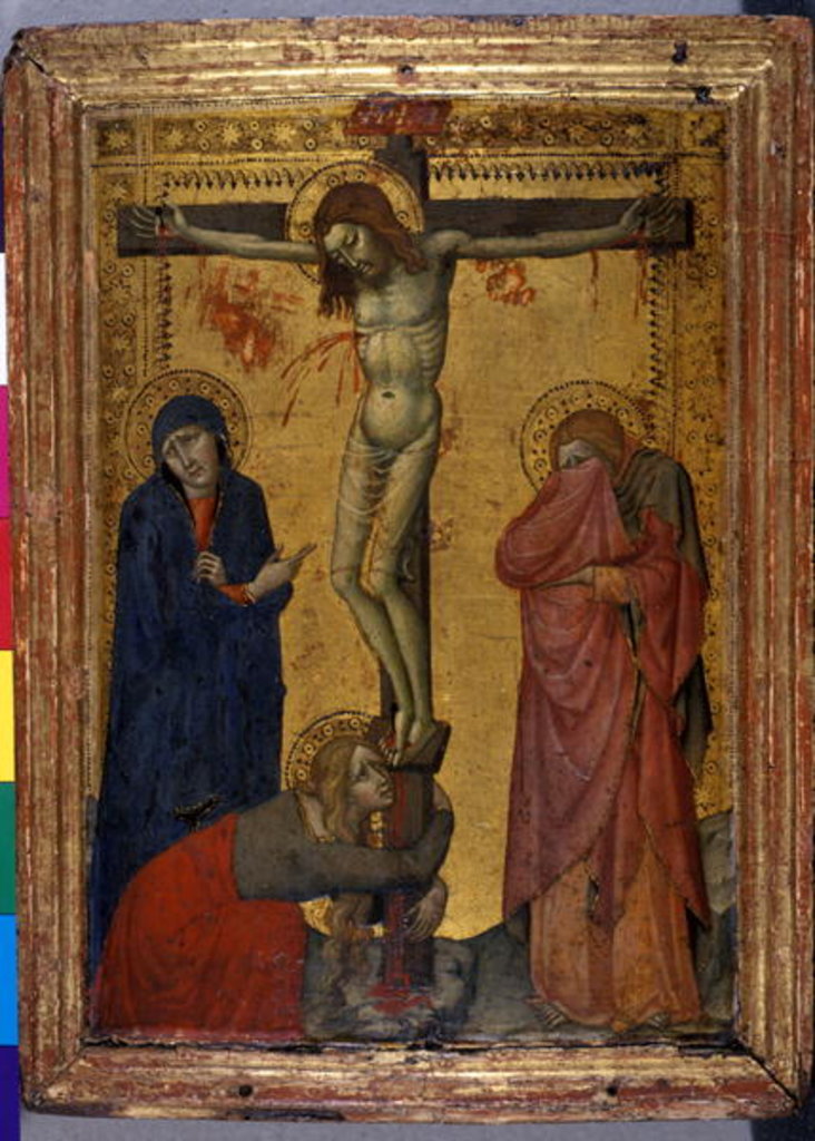 Detail of Christ on the Cross with Mary, John and Mary Magdalene, c.1370/80 by Italian School