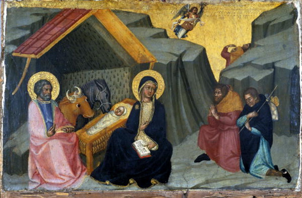 Detail of The Adoration of the Shepherds, c.1400 by Paolo di Giovanni Fei