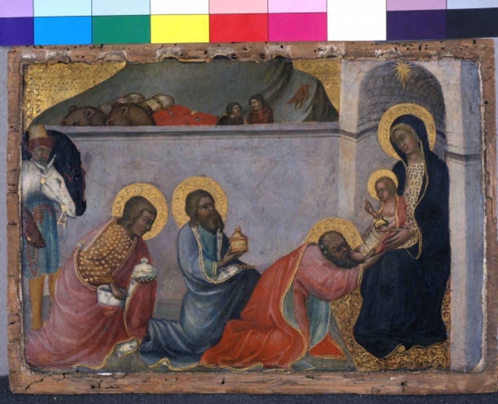 Detail of The Adoration of the Magi, c.1400 by Paolo di Giovanni Fei