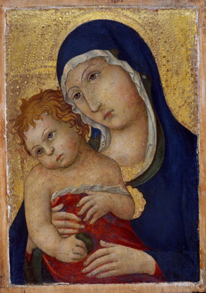 Detail of Madonna and Child, c.1450 by Sano di also Ansano di Pietro di Mencio Pietro