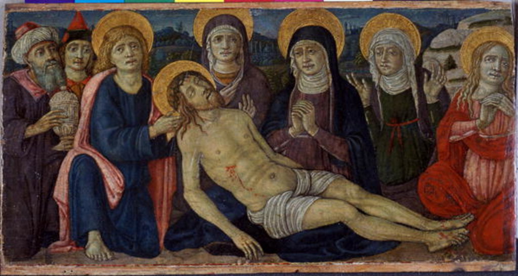 Detail of The lamentation of Christ, c.1500 by Guidoccio di Giovanno Cozzarelli