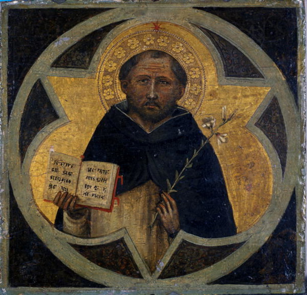 Detail of St. Dominic, c.1400 by Taddeo di Bartolo
