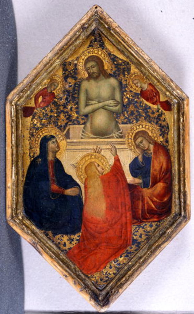Detail of Christ as the Man of Sorrows with Mary, John and Mary Magdalene by Niccolo di Pietro Gerini