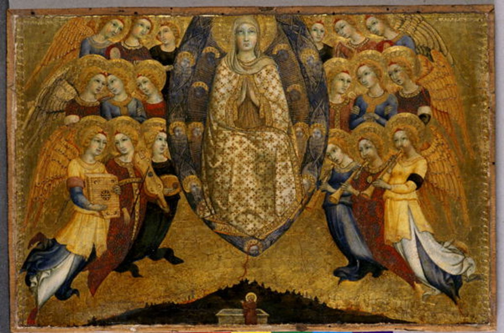 Detail of The Ascension of the Virgin, c.1449 by Sano di also Ansano di Pietro di Mencio Pietro