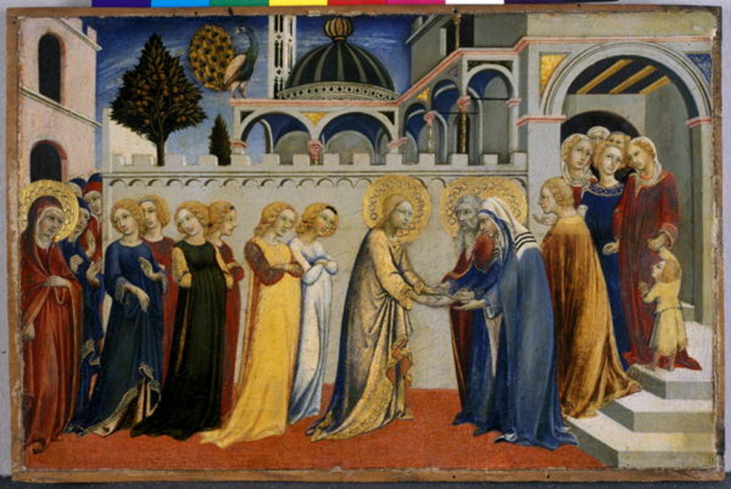 Detail of Mary's Homecoming from the Temple, c.1448/51 by Sano di also Ansano di Pietro di Mencio Pietro