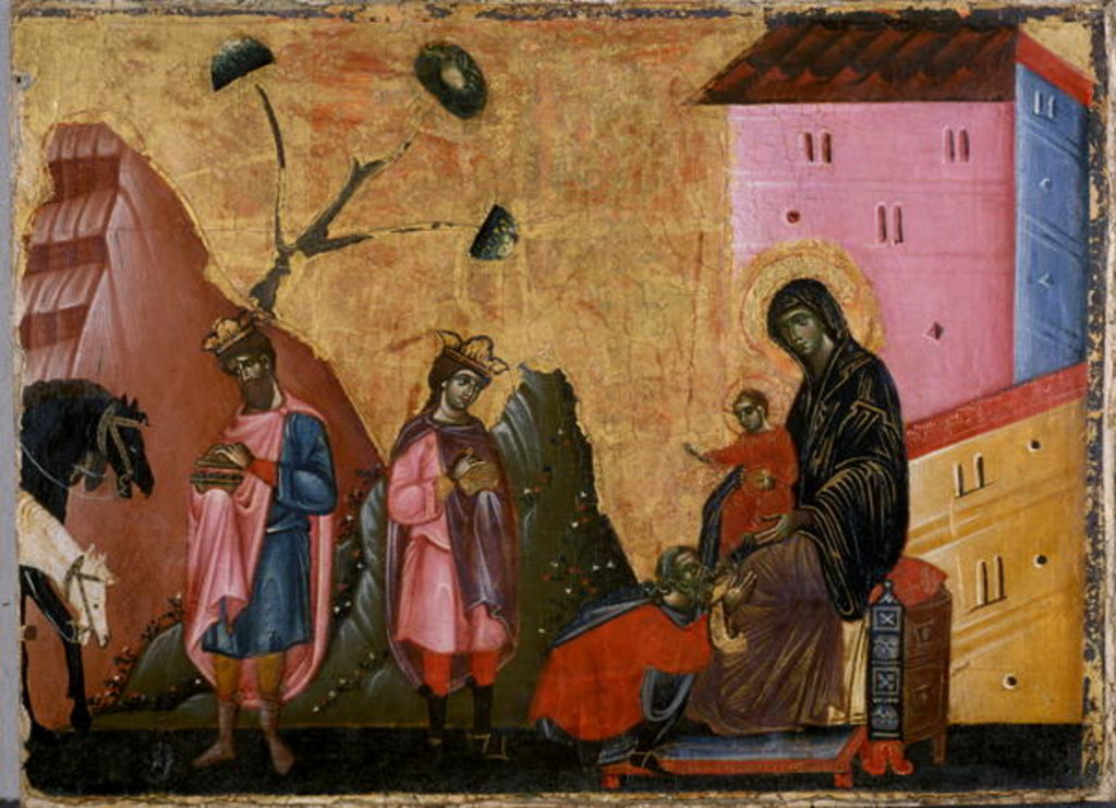 Detail of The Adoration of the Magi by Guido da Siena