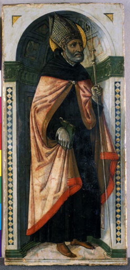 Detail of St. Augustine, c.1500 by Guidoccio di Giovanno Cozzarelli