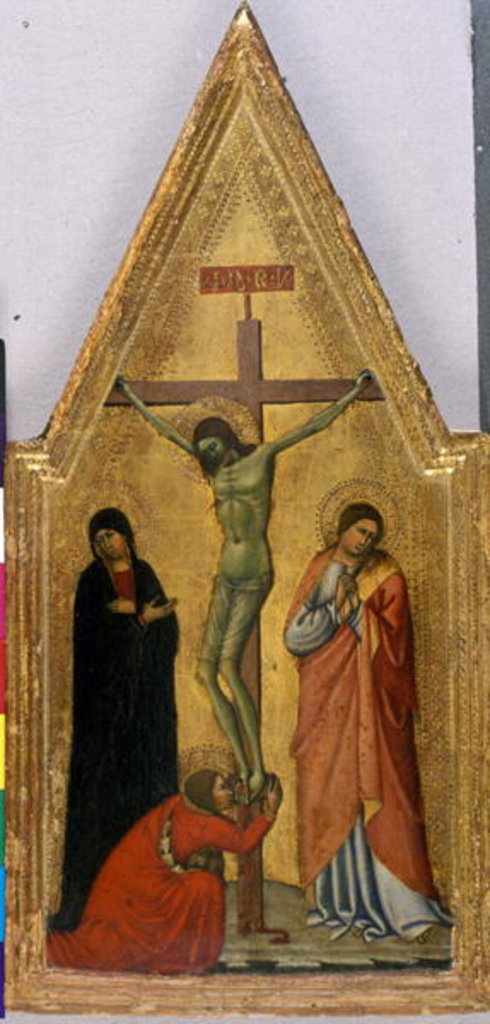 Detail of Christ on the Cross with Mary, John and Mary Magdalene by Italian School