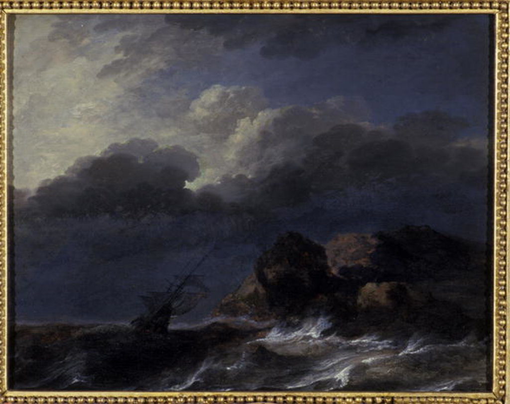 Detail of Seascape by Allart van Everdingen