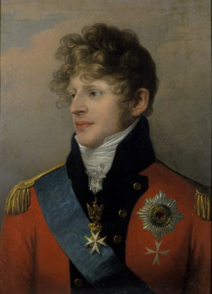 Detail of Duke August of Sachsen-Gotha-Altenburg, 1807 by Friedrich Ludwig Theodor Doell
