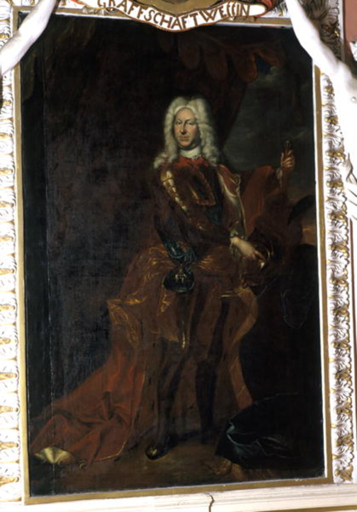 Detail of Friedrich II, Duke of Sachsen-Gotha-Altenburg, between 1708-32 by Christian Schilbach