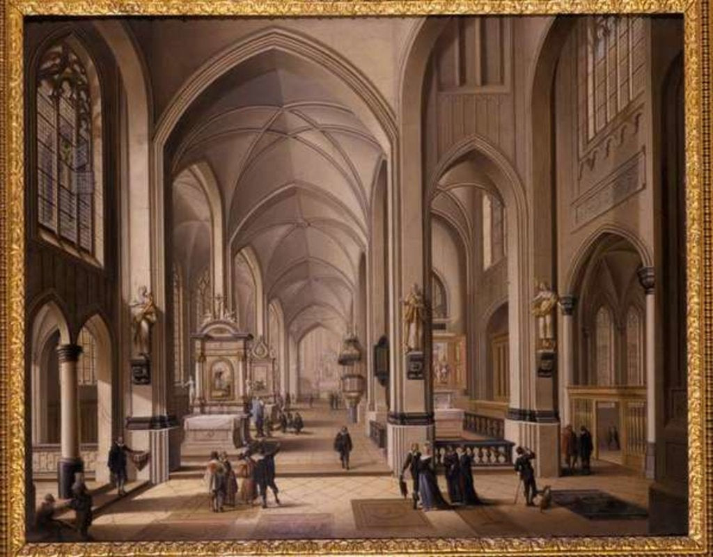 Detail of Interior of a Gothic Church, 1787 by Johann Ludwig Ernst Morgenstern